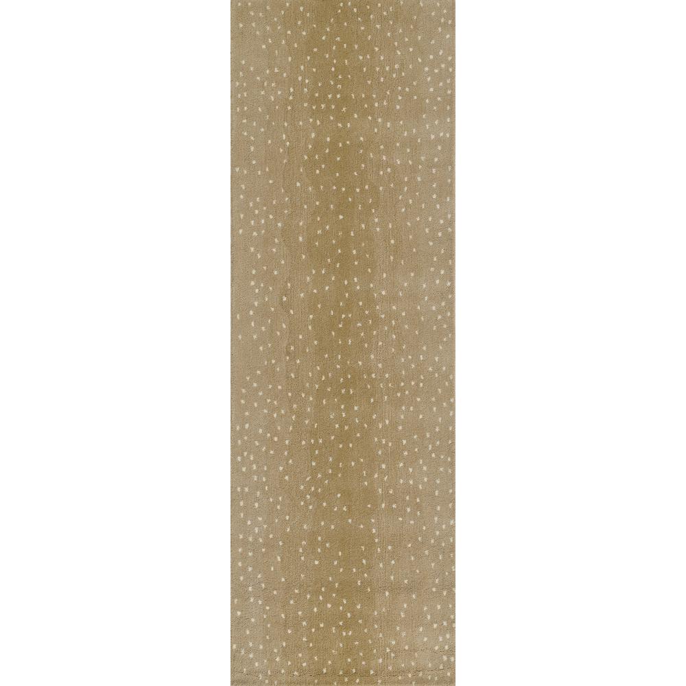 Contemporary Runner Area Rug, Beige, 2'6" X 8' Runner. Picture 5