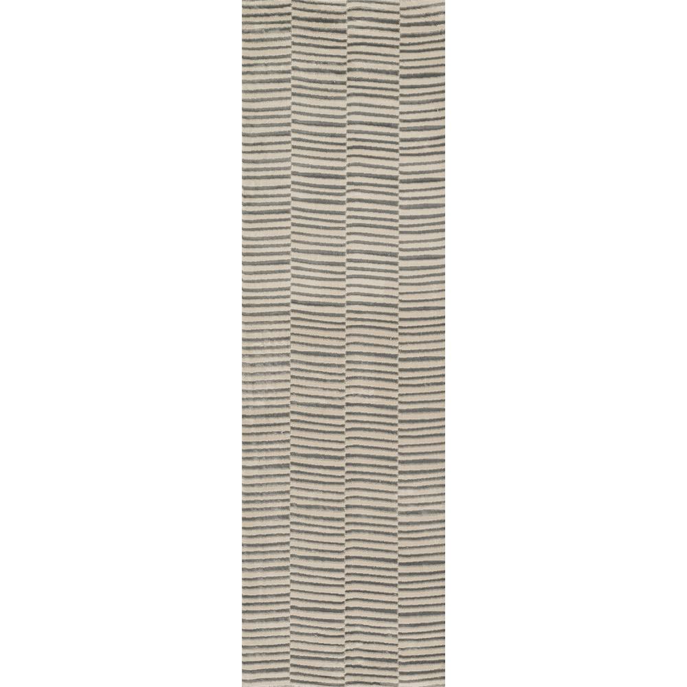 Contemporary Runner Area Rug, Grey, 2'3" X 7'6" Runner. Picture 5