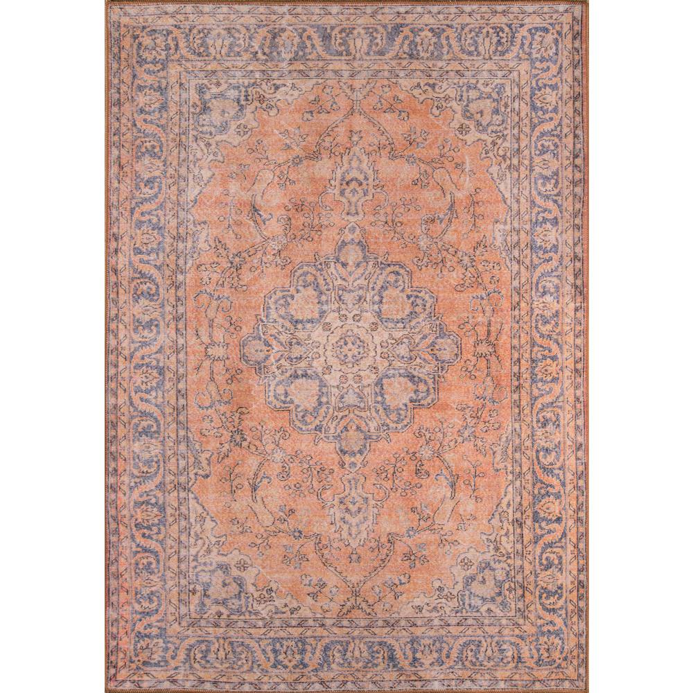 Traditional Rectangle Area Rug, Copper, 3' X 5'. Picture 1