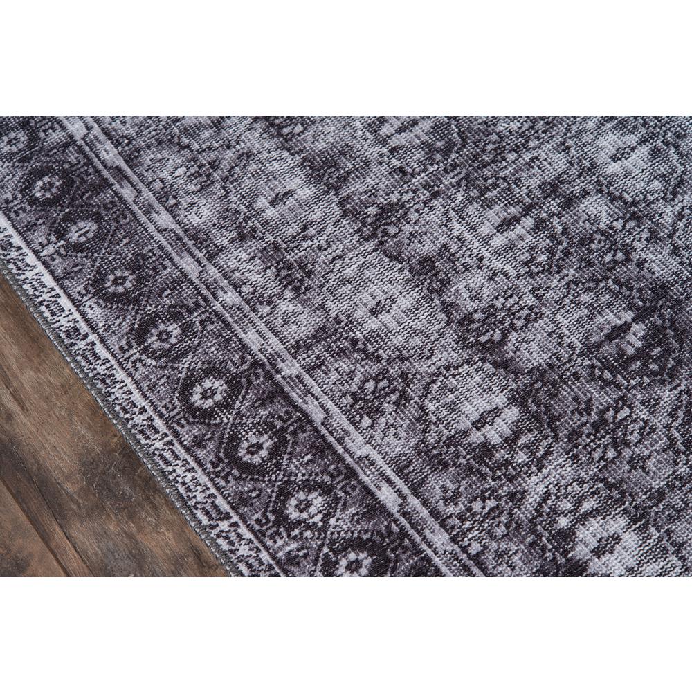 Traditional Rectangle Area Rug, Charcoal, 3' X 5'. Picture 3