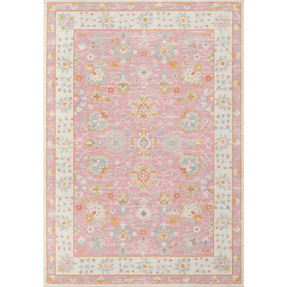 Traditional Rectangle Area Rug, Pink, 3'3" X 5'. Picture 1