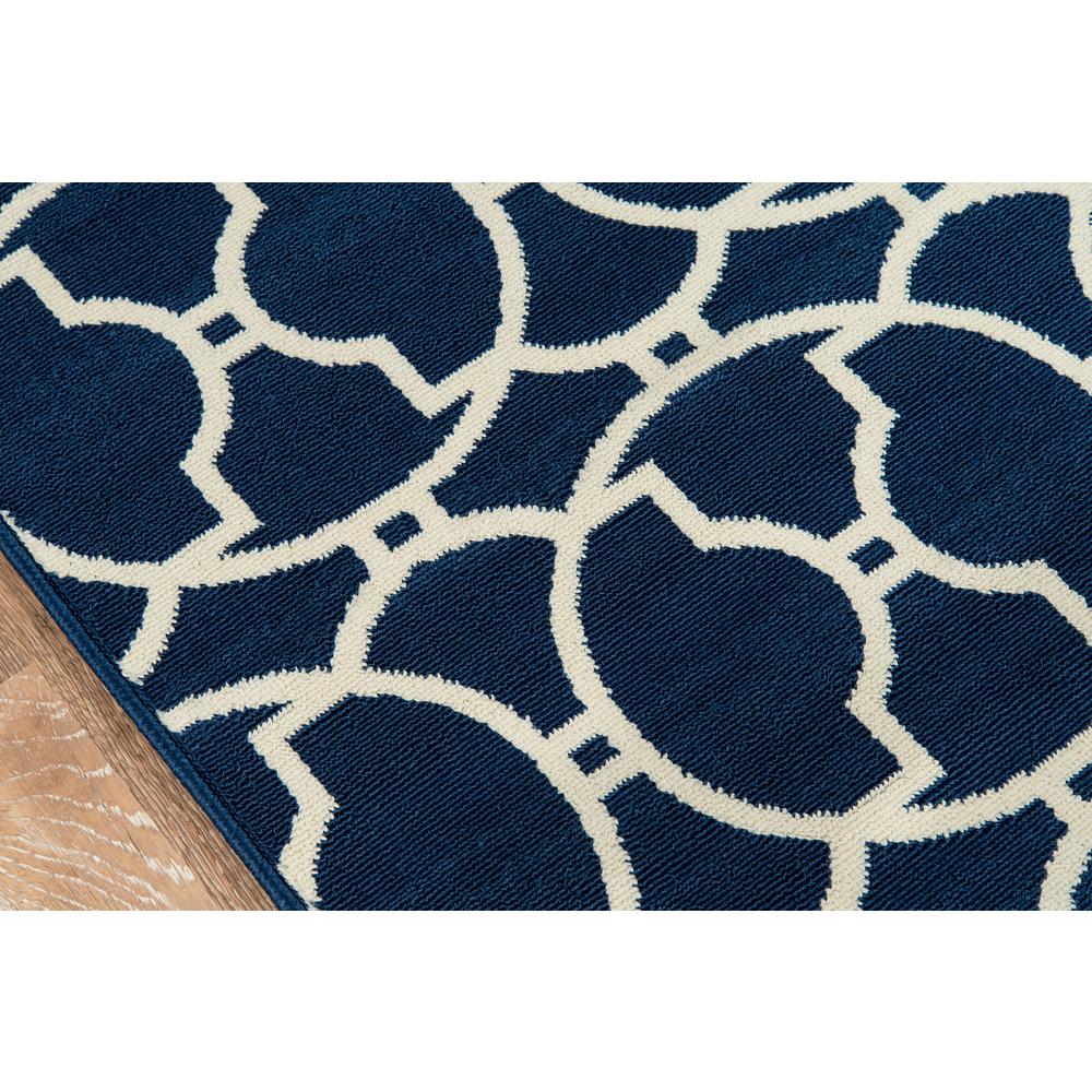 Contemporary Runner Area Rug, Navy, 2'3" X 7'6" Runner. Picture 3