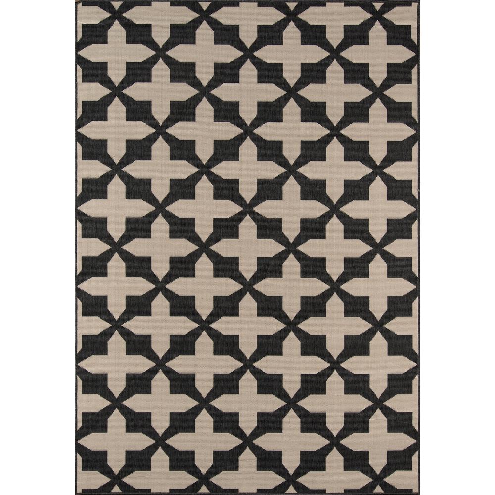 Contemporary Runner Area Rug, Charcoal, 2'3" X 7'6" Runner. Picture 1