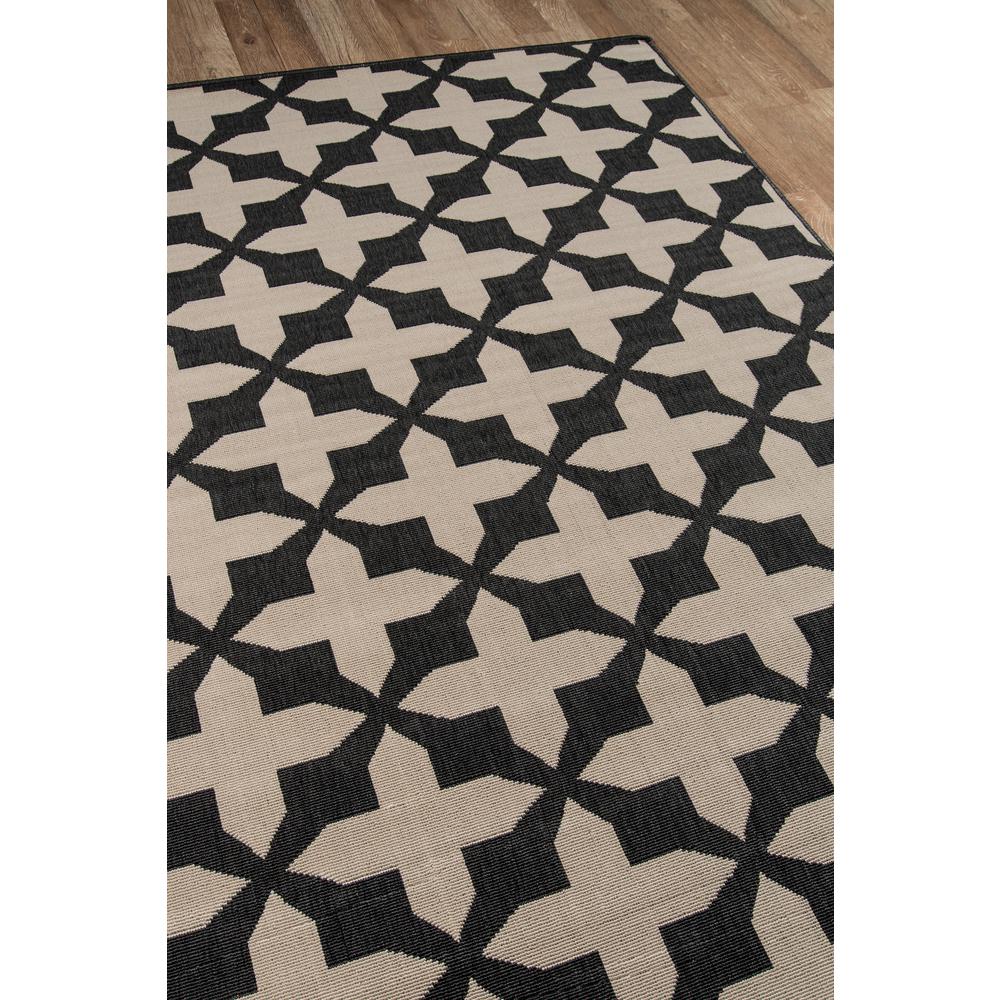 Contemporary Runner Area Rug, Charcoal, 2'3" X 7'6" Runner. Picture 2