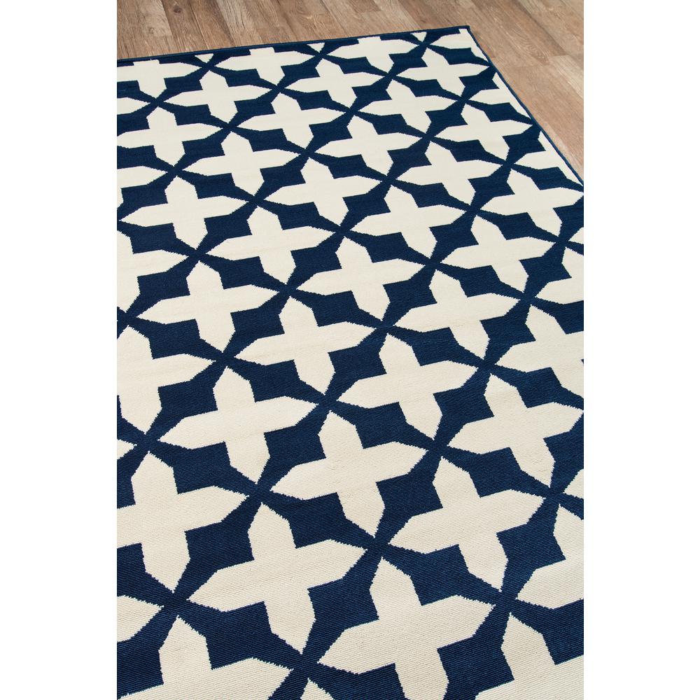 Contemporary Runner Area Rug, Navy, 2'3" X 7'6" Runner. Picture 2