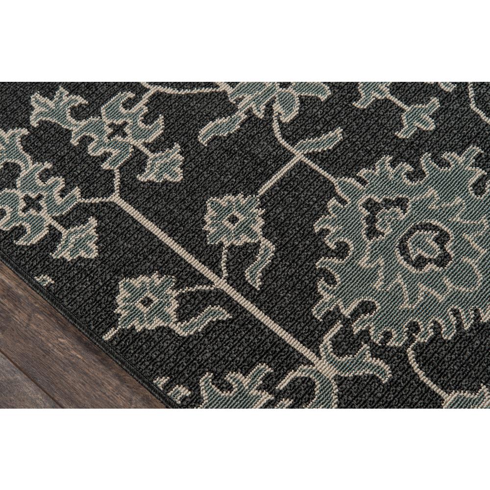 Traditional Runner Area Rug, Charcoal, 2'3" X 7'6" Runner. Picture 3
