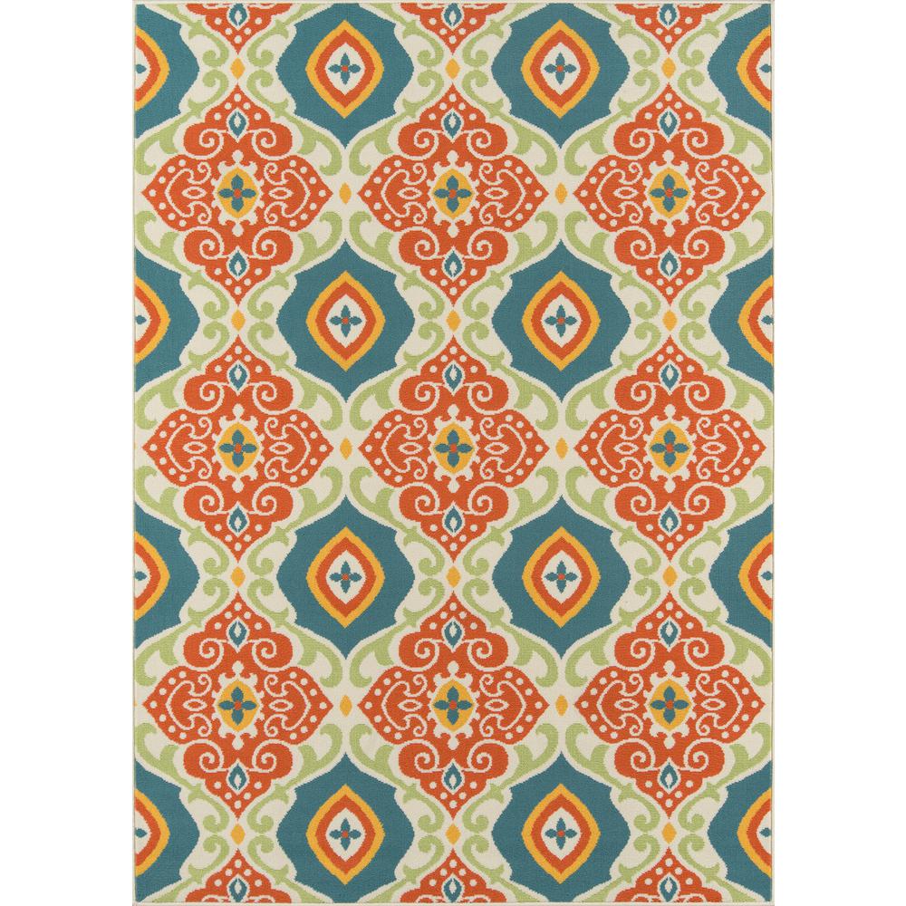 Contemporary Runner Area Rug, Multi, 2'3" X 7'6" Runner. Picture 1