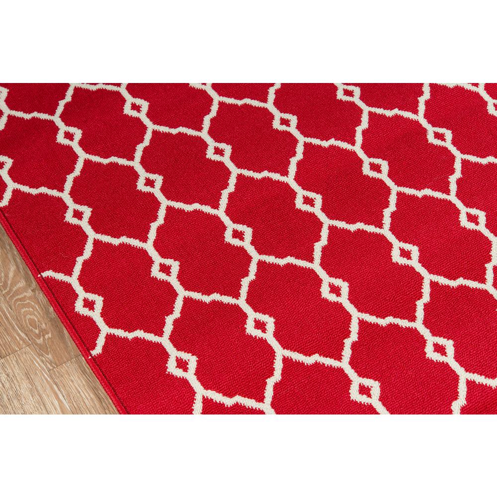 Contemporary Runner Area Rug, Red, 2'3" X 7'6" Runner. Picture 3