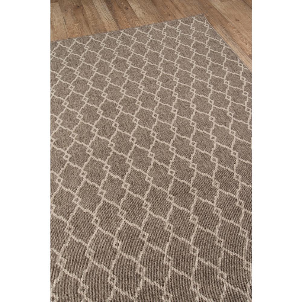 Contemporary Runner Area Rug, Taupe, 2'3" X 7'6" Runner. Picture 2