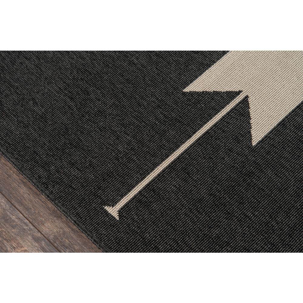 Contemporary Runner Area Rug, Charcoal, 2'3" X 7'6" Runner. Picture 3