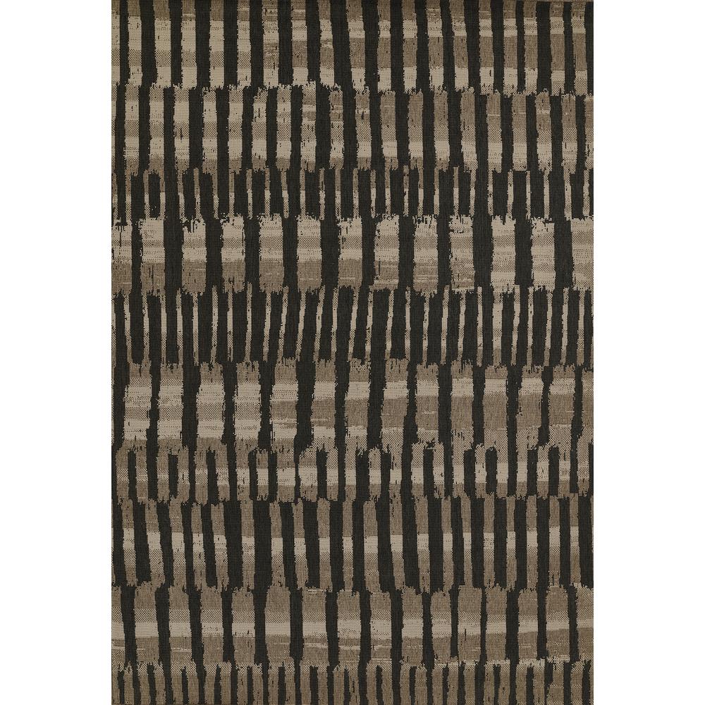 Contemporary Runner Area Rug, Brown, 2'3" X 7'6" Runner. Picture 1