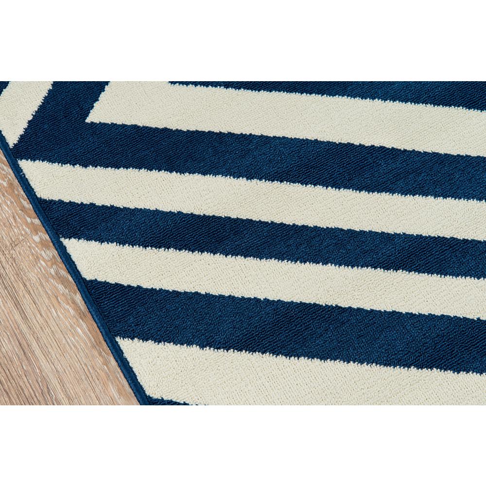 Contemporary Runner Area Rug, Navy, 2'3" X 7'6" Runner. Picture 3