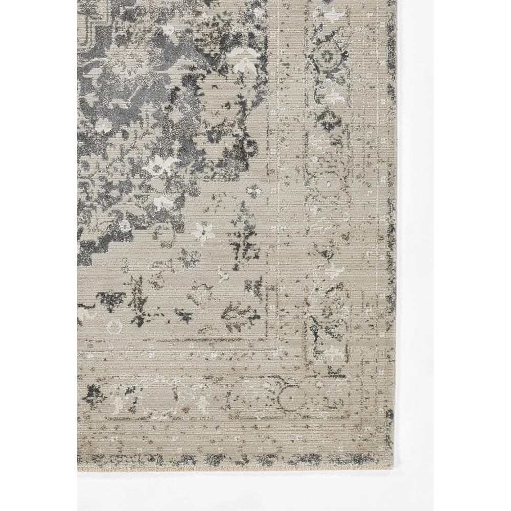 Traditional Rectangle Area Rug, Charcoal, 3'11" X 5'5". Picture 2