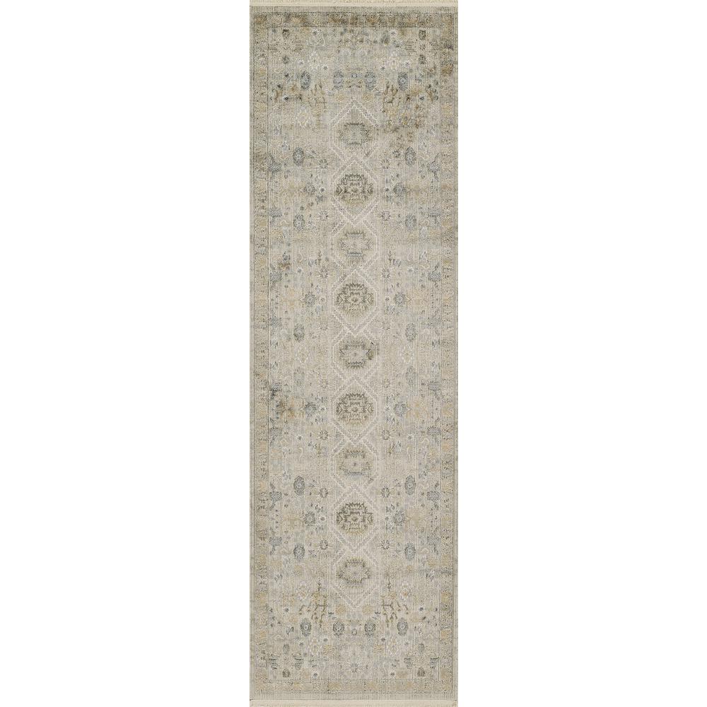 Traditional Rectangle Area Rug, Grey, 3'11" X 5'5". Picture 5