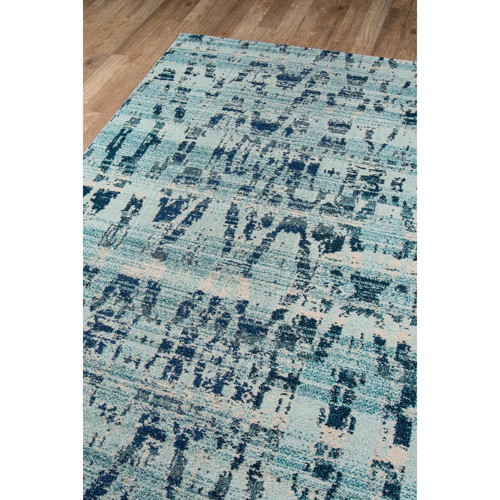 Transitional Rectangle Area Rug, Ocean Blue, 3'11" X 5'7". Picture 2