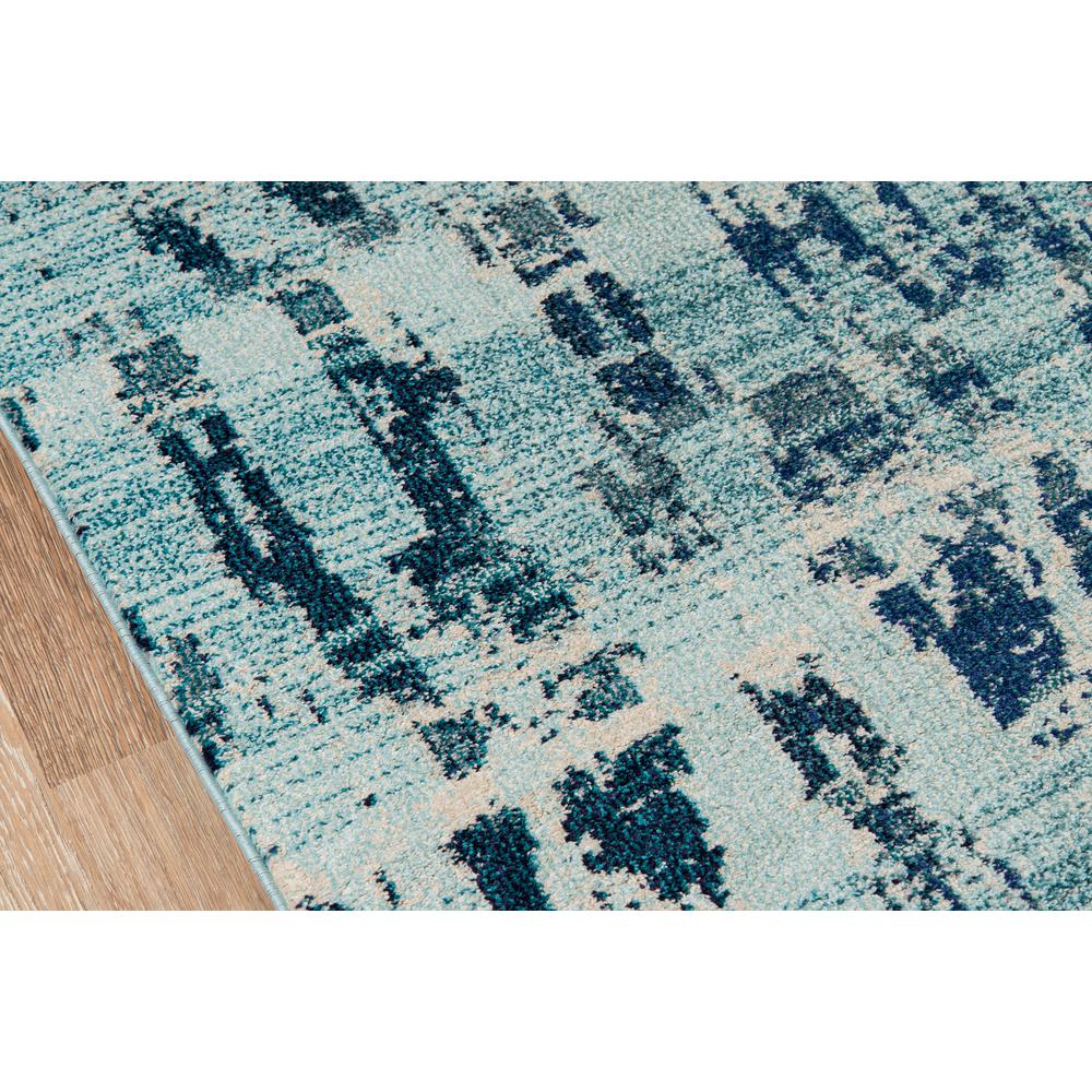 Transitional Rectangle Area Rug, Ocean Blue, 3'11" X 5'7". Picture 3