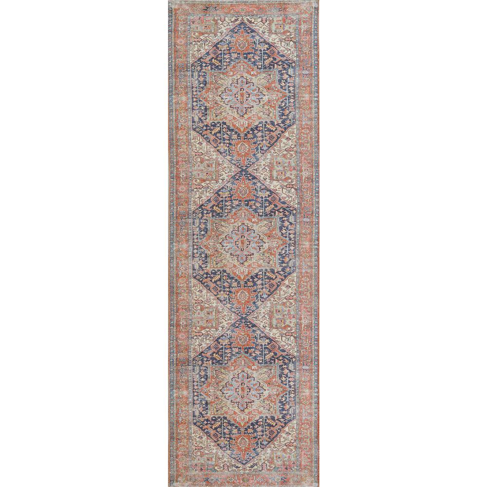 Traditional Rectangle Area Rug, Navy, 4' X 6'. Picture 5