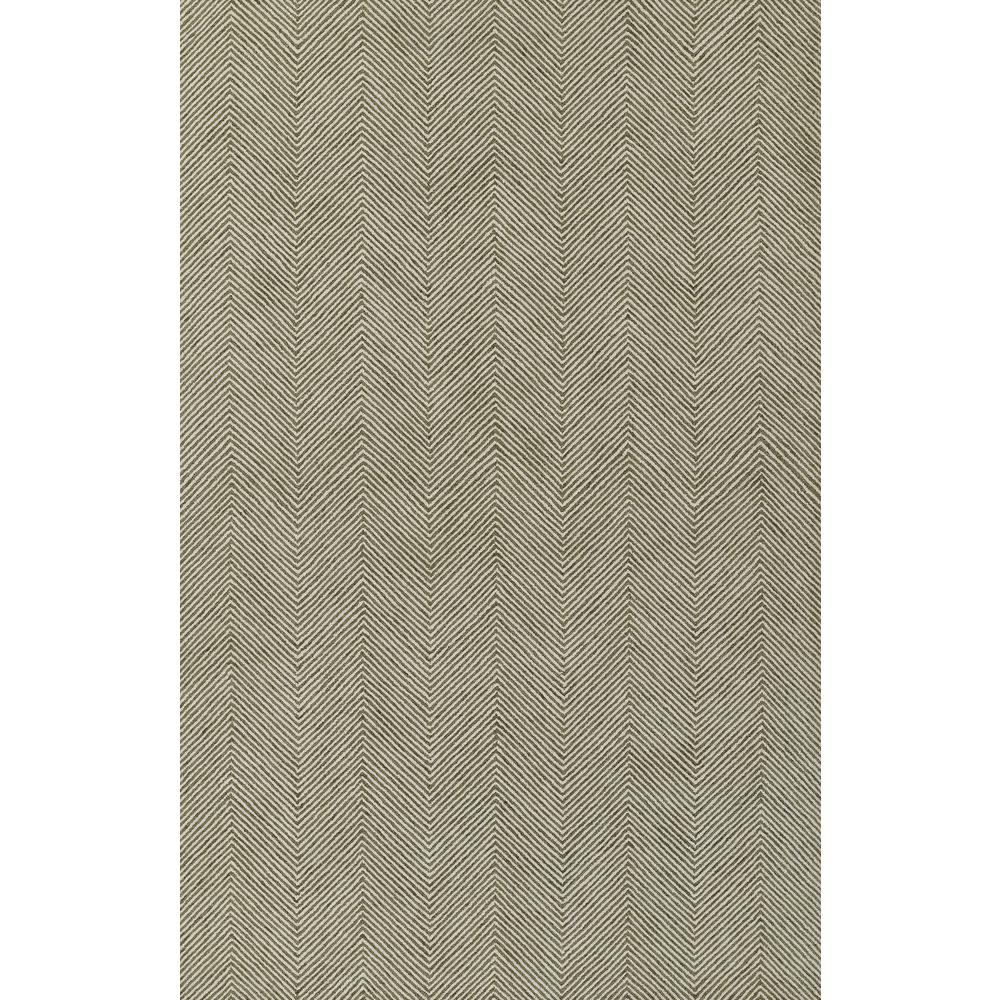 Contemporary Rectangle Area Rug, Green, 3'6" X 5'6". Picture 1