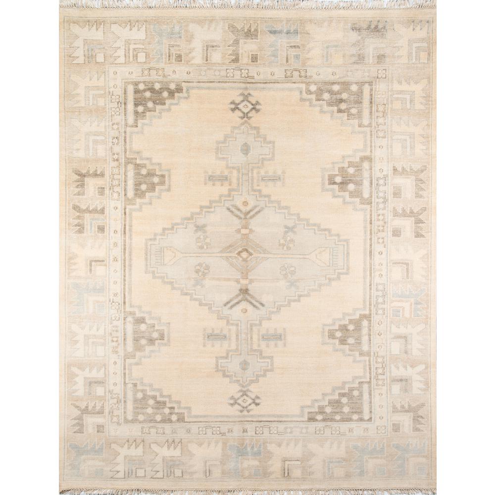 Traditional Rectangle Area Rug, Beige, 5'6" X 8'6". Picture 1