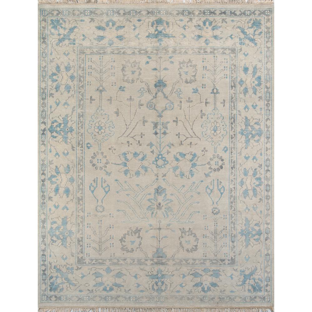 Traditional Rectangle Area Rug, Ivory, 5'6" X 8'6". Picture 1