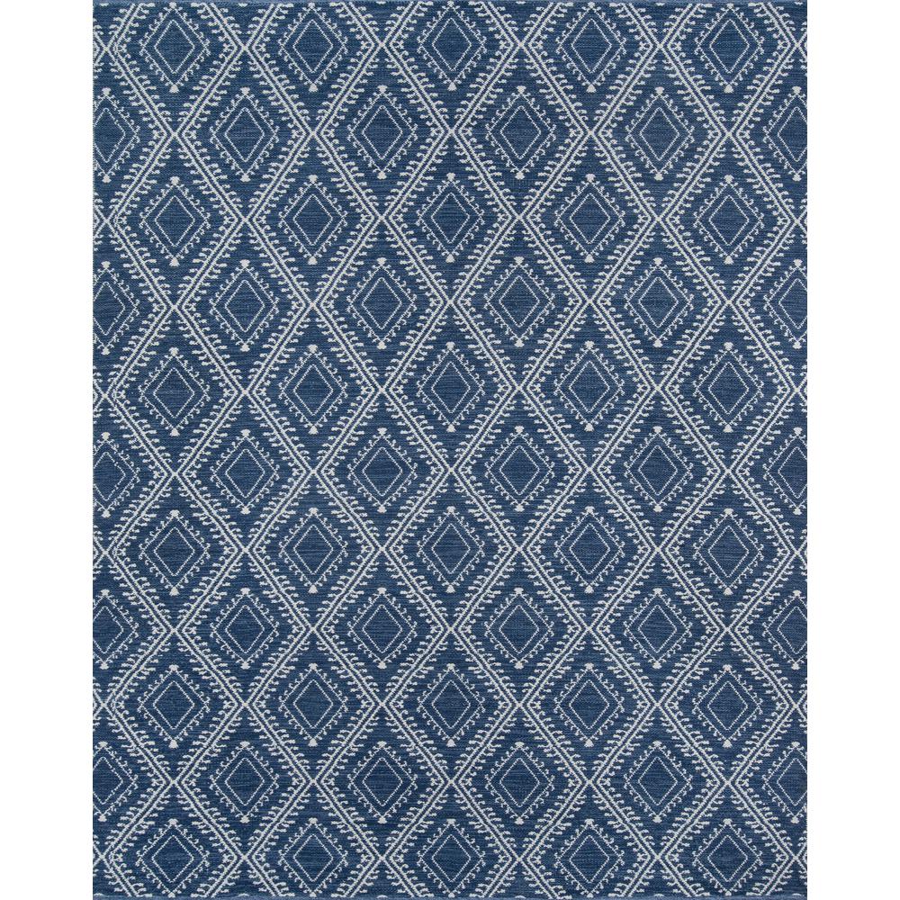 Contemporary Rectangle Area Rug, Navy, 3'6" X 5'6". Picture 1