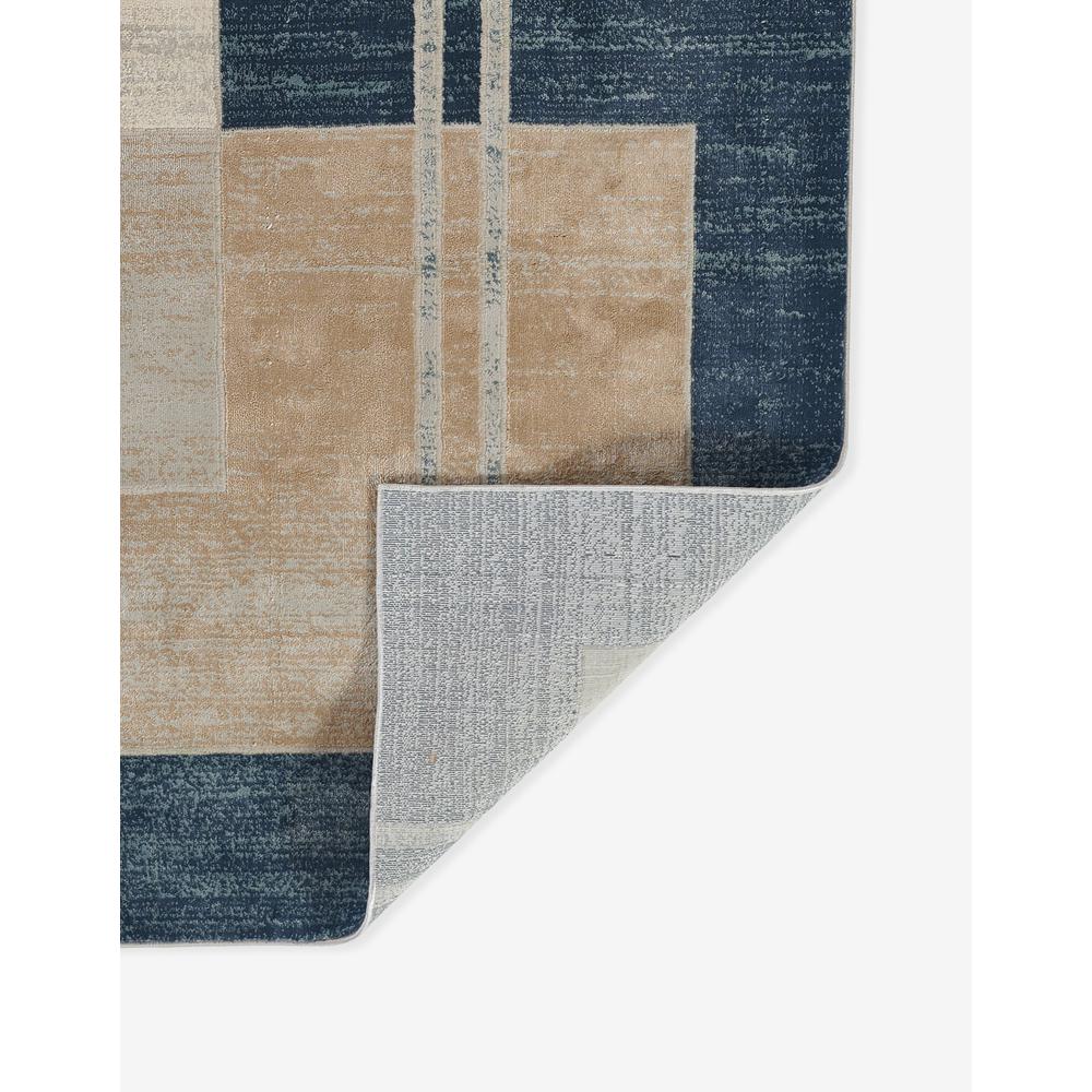 Contemporary Rectangle Area Rug, Blue, 3'10" X 5'7". Picture 2