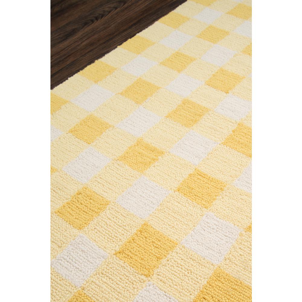 Contemporary Rectangle Area Rug, Yellow, 3'6" X 5'6". Picture 2