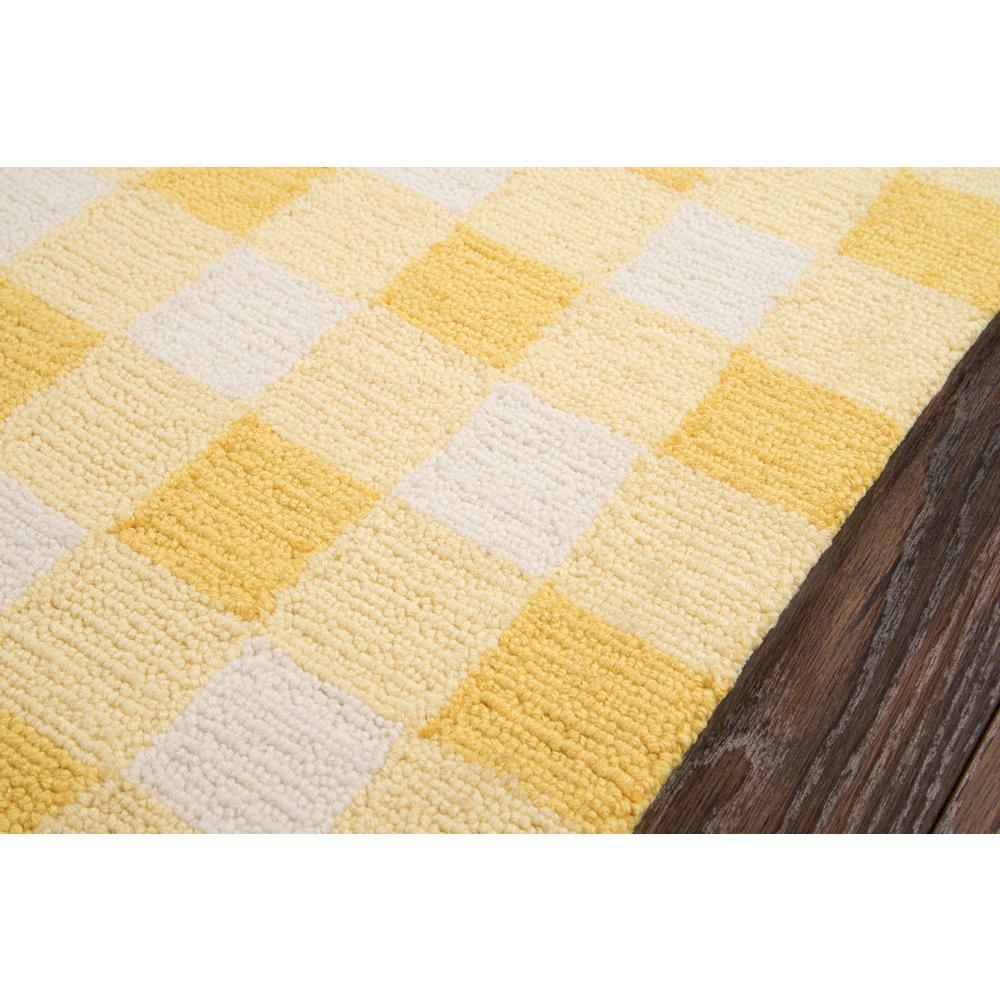 Contemporary Rectangle Area Rug, Yellow, 3'6" X 5'6". Picture 3