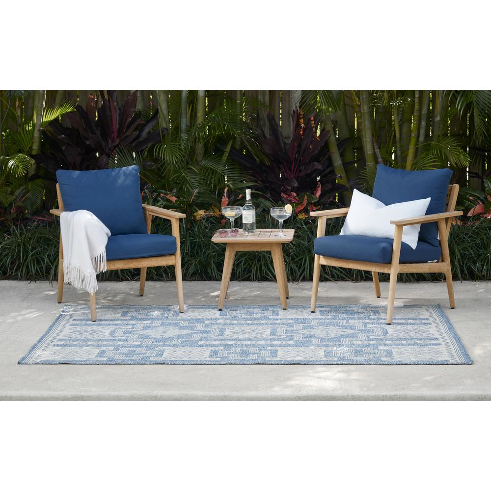 Transitional Rectangle Area Rug, Blue, 3'3" X 5'. Picture 10