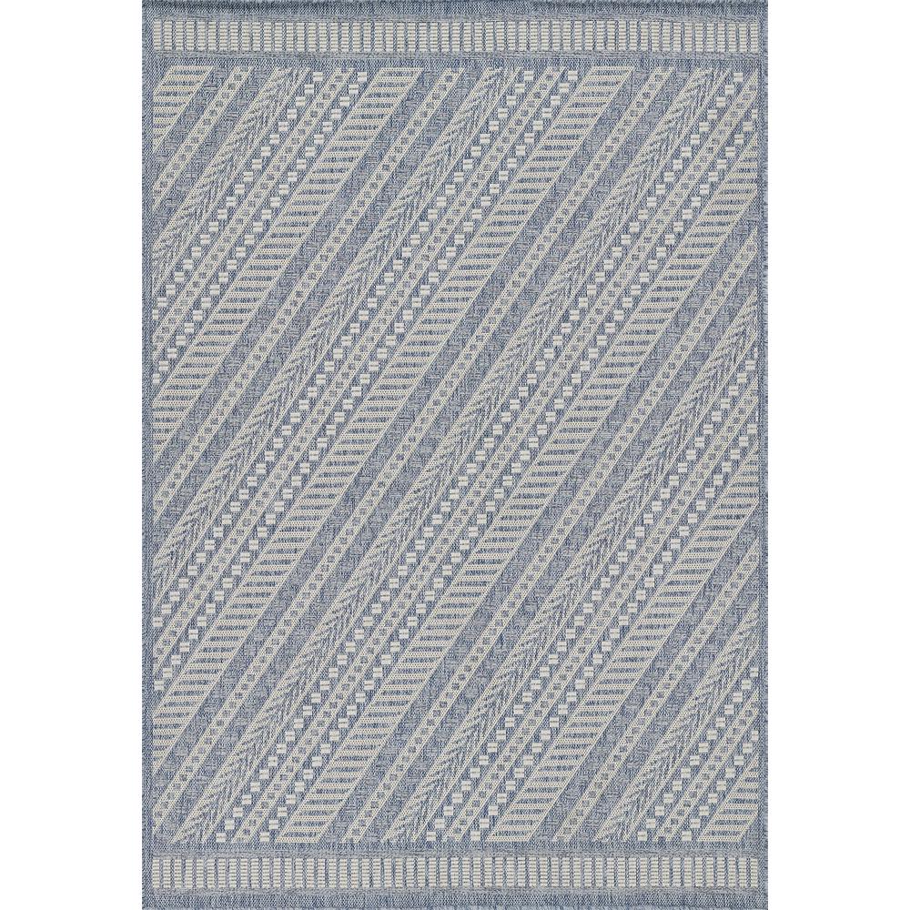 Transitional Rectangle Area Rug, Blue, 3'3" X 5'. Picture 1