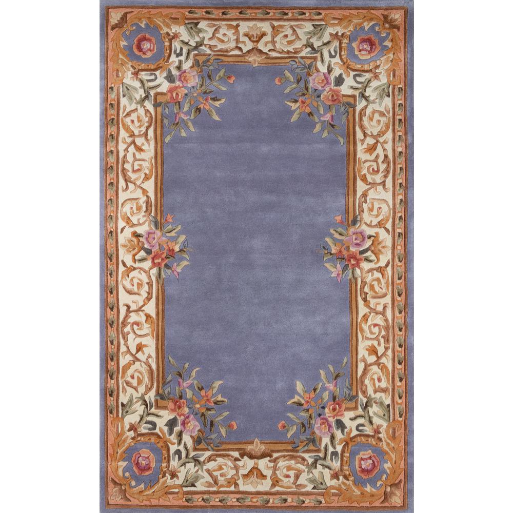 Transitional Rectangle Area Rug, Blue, 3'6" X 5'6". Picture 1