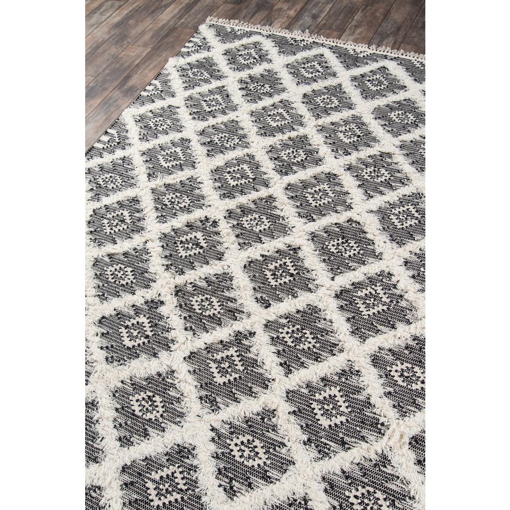Contemporary Rectangle Area Rug, Black, 3' X 5'. Picture 2
