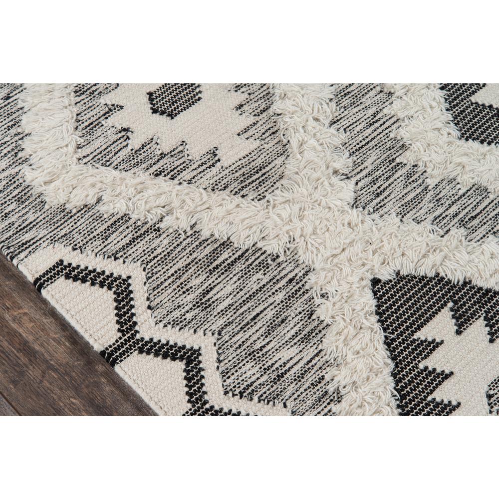 Contemporary Rectangle Area Rug, Black, 3' X 5'. Picture 3
