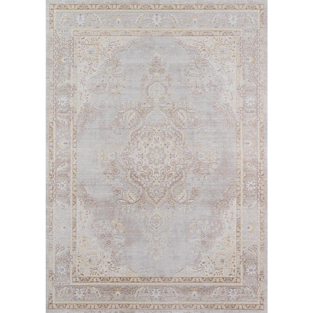 Isabella Area Rug, Grey, 4' X 6'. Picture 1
