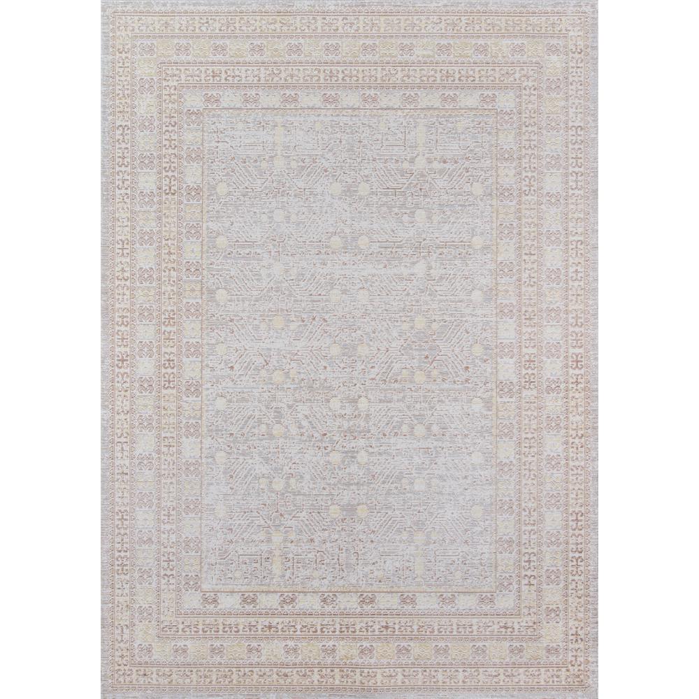 Traditional Rectangle Area Rug, Grey, 4' X 6'. Picture 1