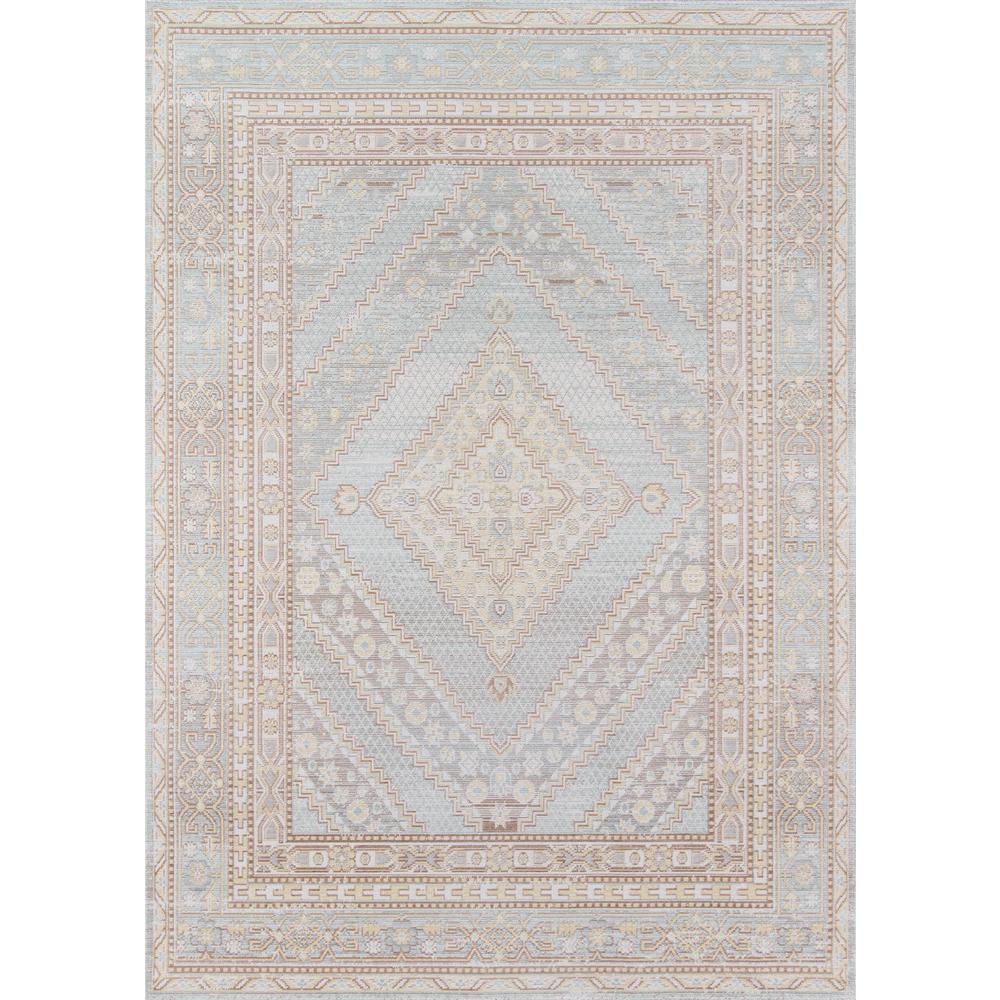 Traditional Rectangle Area Rug, Blue, 4' X 6'. Picture 1