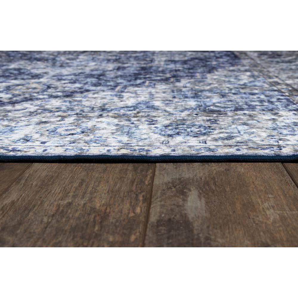 Traditional Rectangle Area Rug, Blue, 3'6" X 5'6". Picture 3