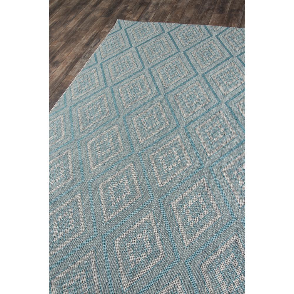 Contemporary Rectangle Area Rug, Light Blue, 3'3" X 5'. Picture 2
