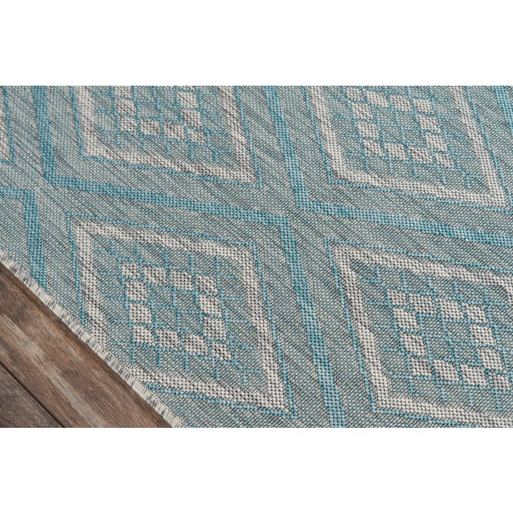Contemporary Rectangle Area Rug, Light Blue, 3'3" X 5'. Picture 3