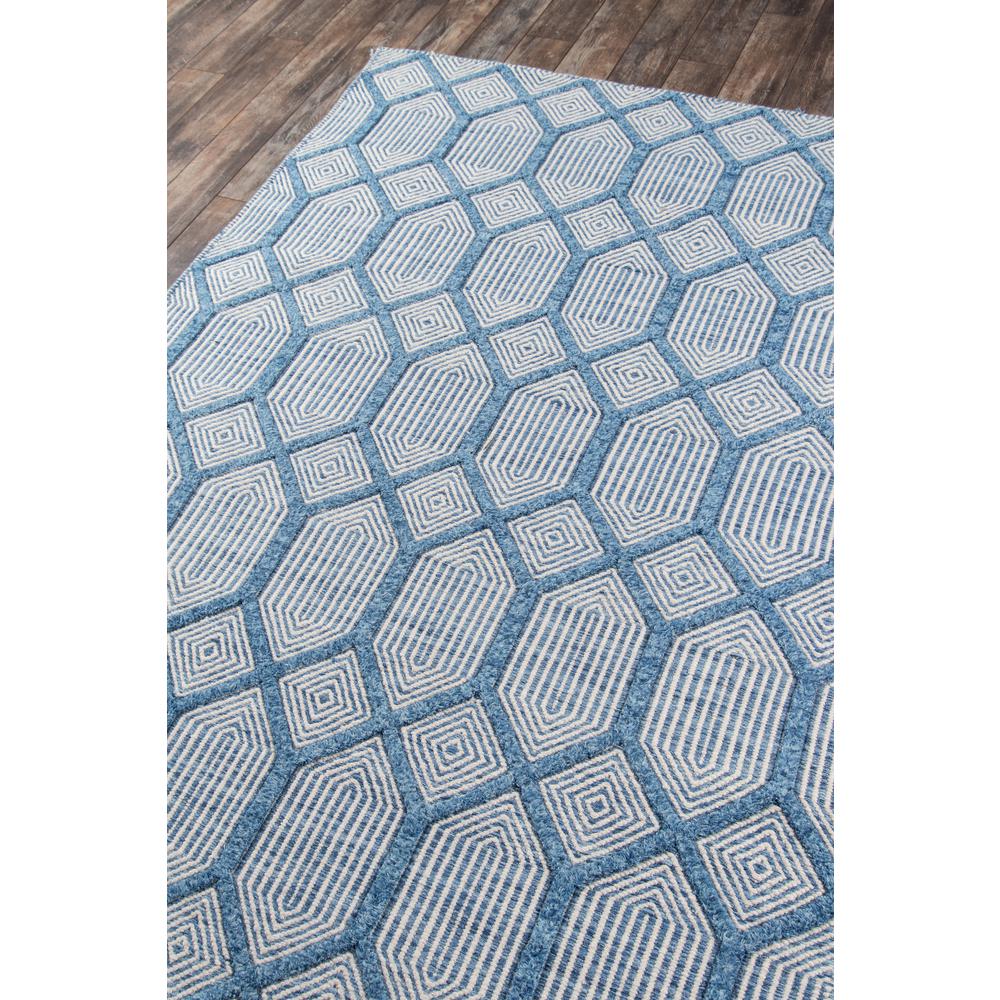 Contemporary Rectangle Area Rug, Blue, 5' X 8'. Picture 2