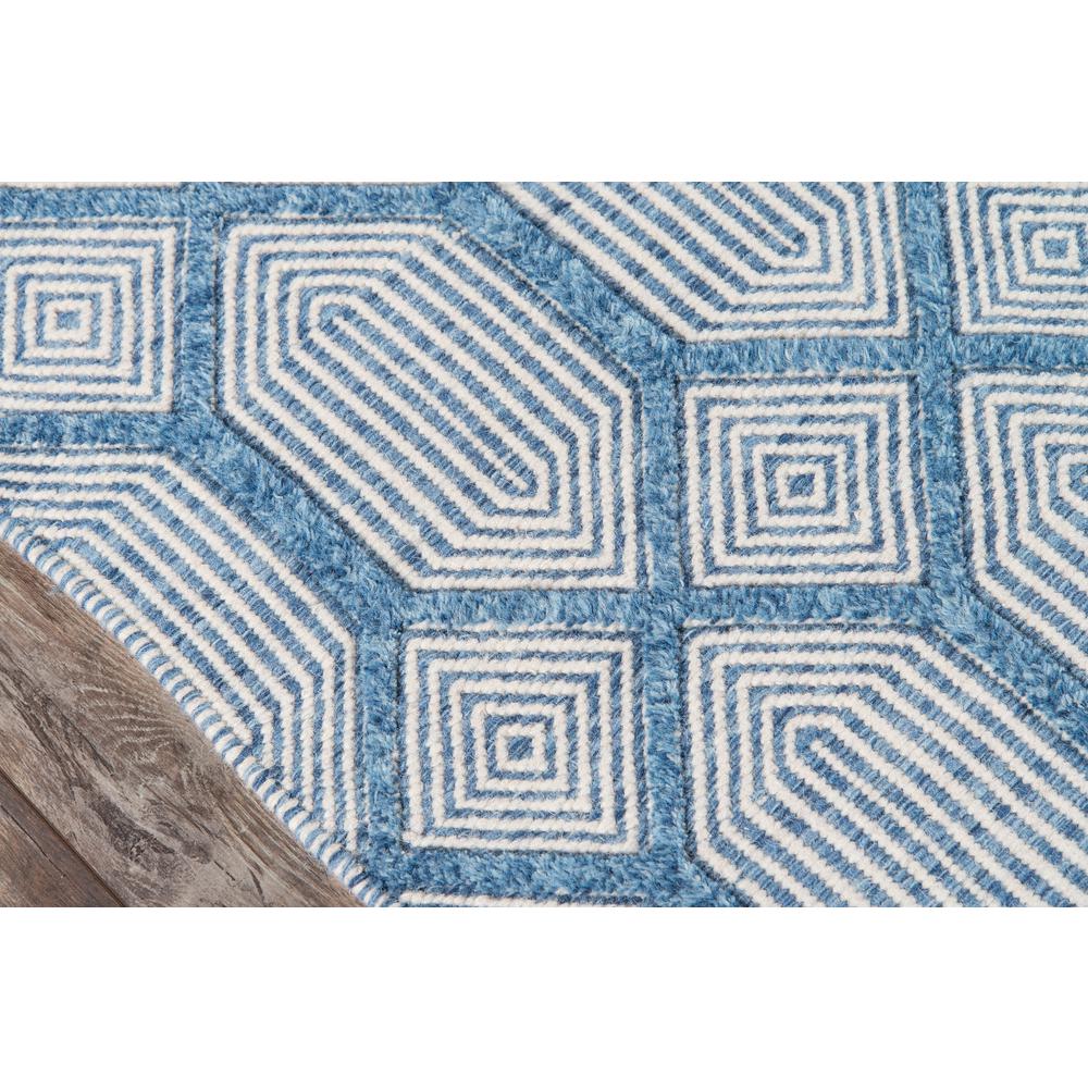 Contemporary Rectangle Area Rug, Blue, 5' X 8'. Picture 3