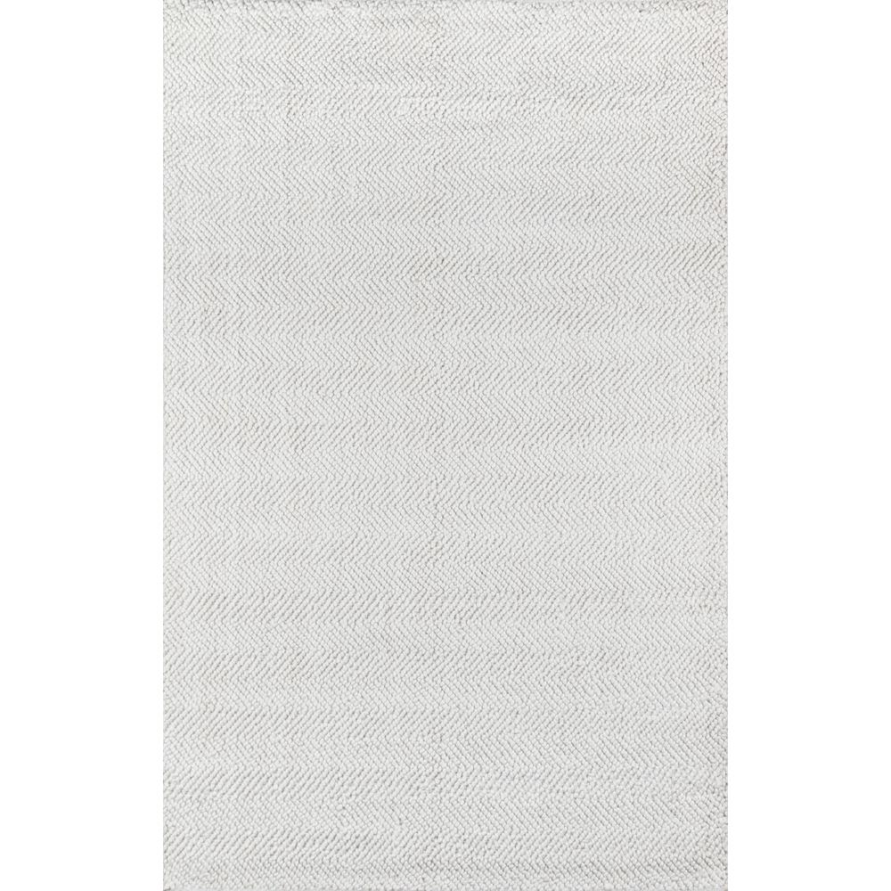 Contemporary Rectangle Area Rug, Ivory, 3'9" X 5'9". Picture 1