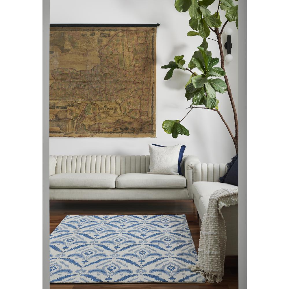 Transitional Rectangle Area Rug, Blue, 3'6" X 5'6". Picture 9