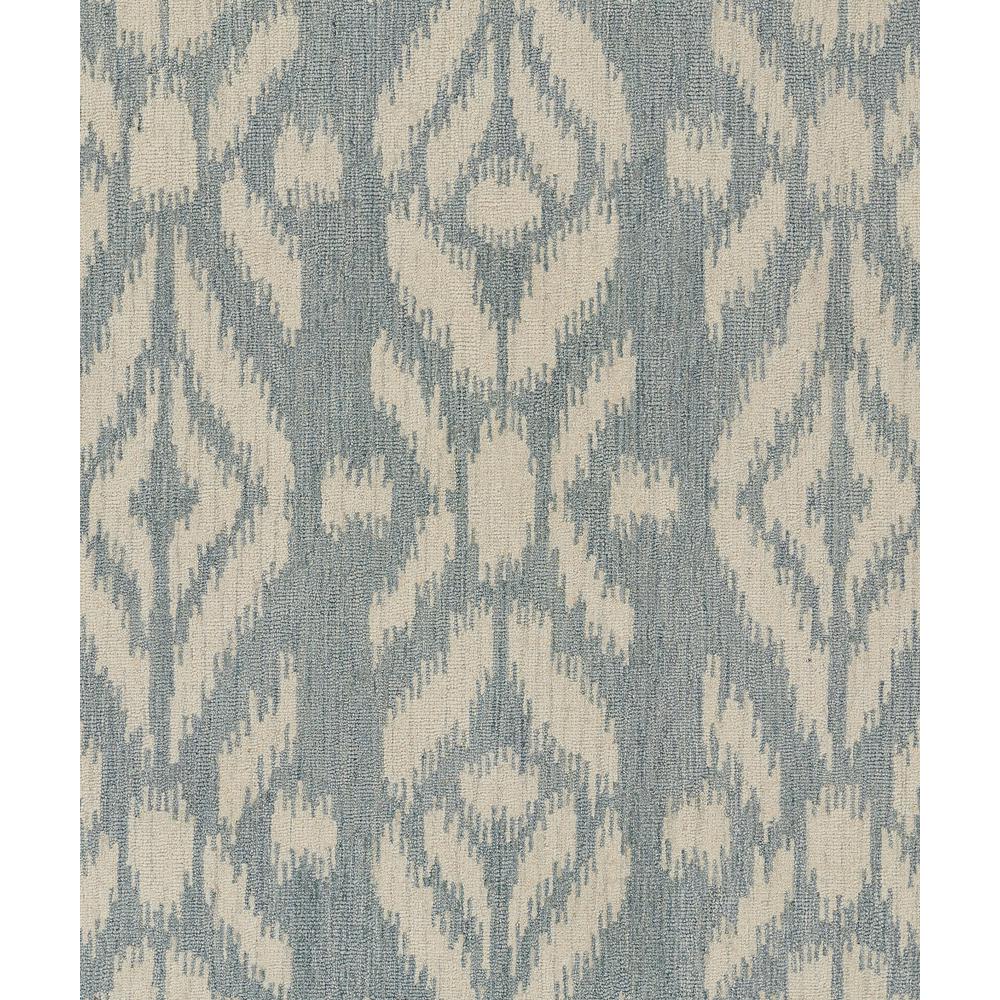 Transitional Rectangle Area Rug, Light Blue, 3'6" X 5'6". Picture 6