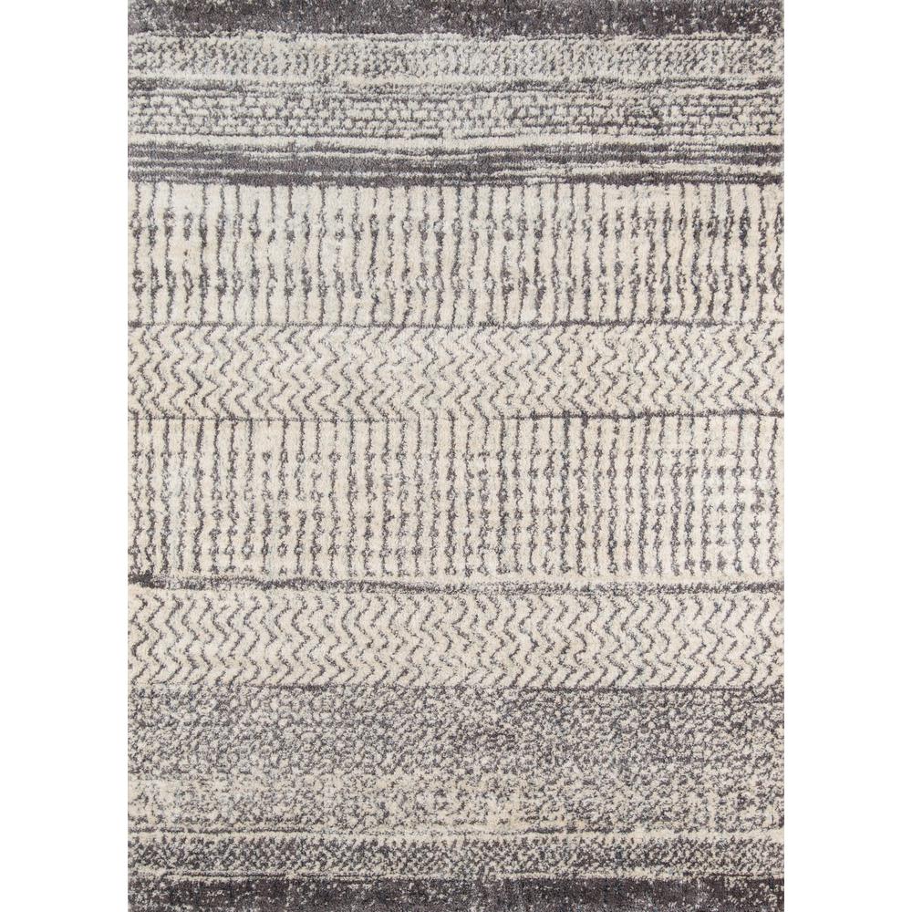 Contemporary Rectangle Area Rug, Ivory, 3'11" X 5'7". Picture 1