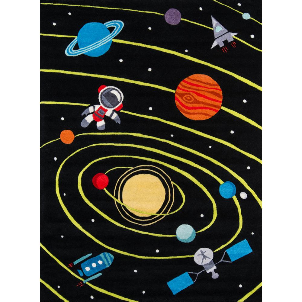 Lil Mo Whimsy Area Rug, Black, 4' X 6'. The main picture.