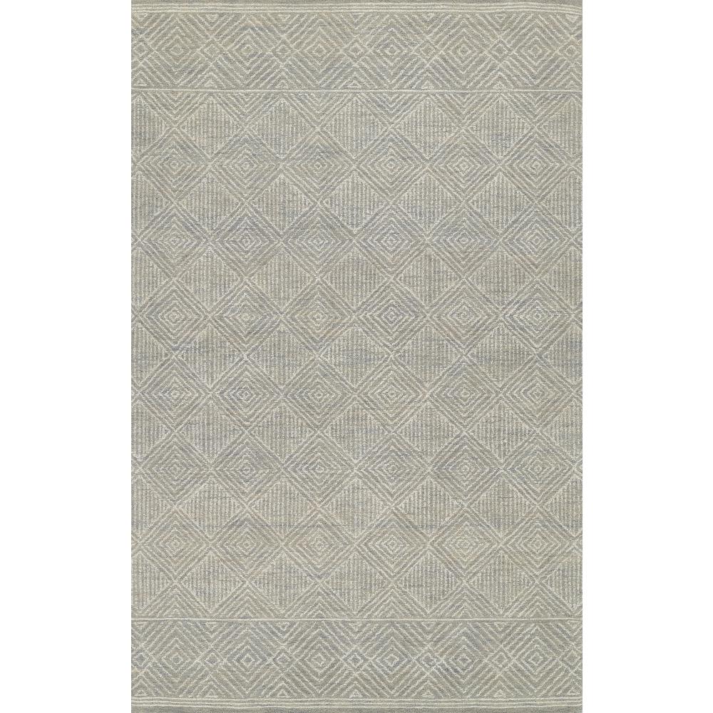 Contemporary Rectangle Area Rug, Grey, 3'6" X 5'6". Picture 1