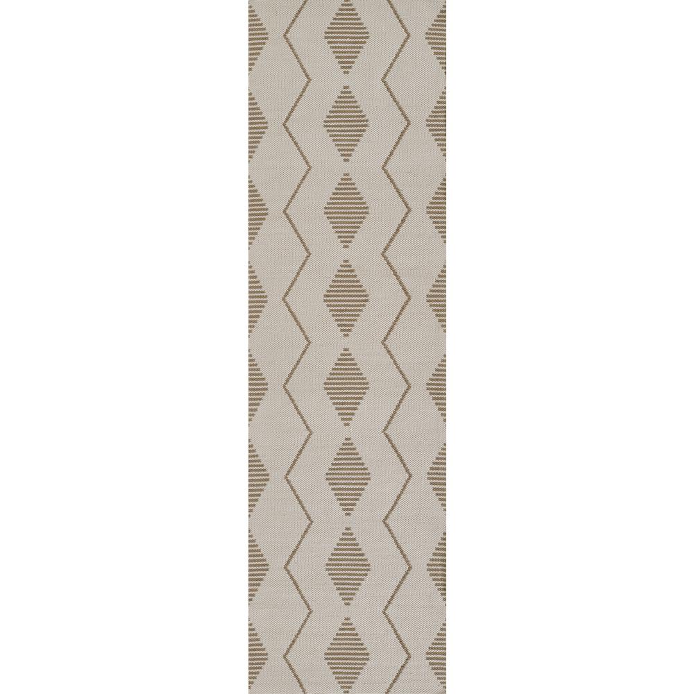 Contemporary Runner Area Rug, Ivory, 2'3" X 8' Runner. Picture 5