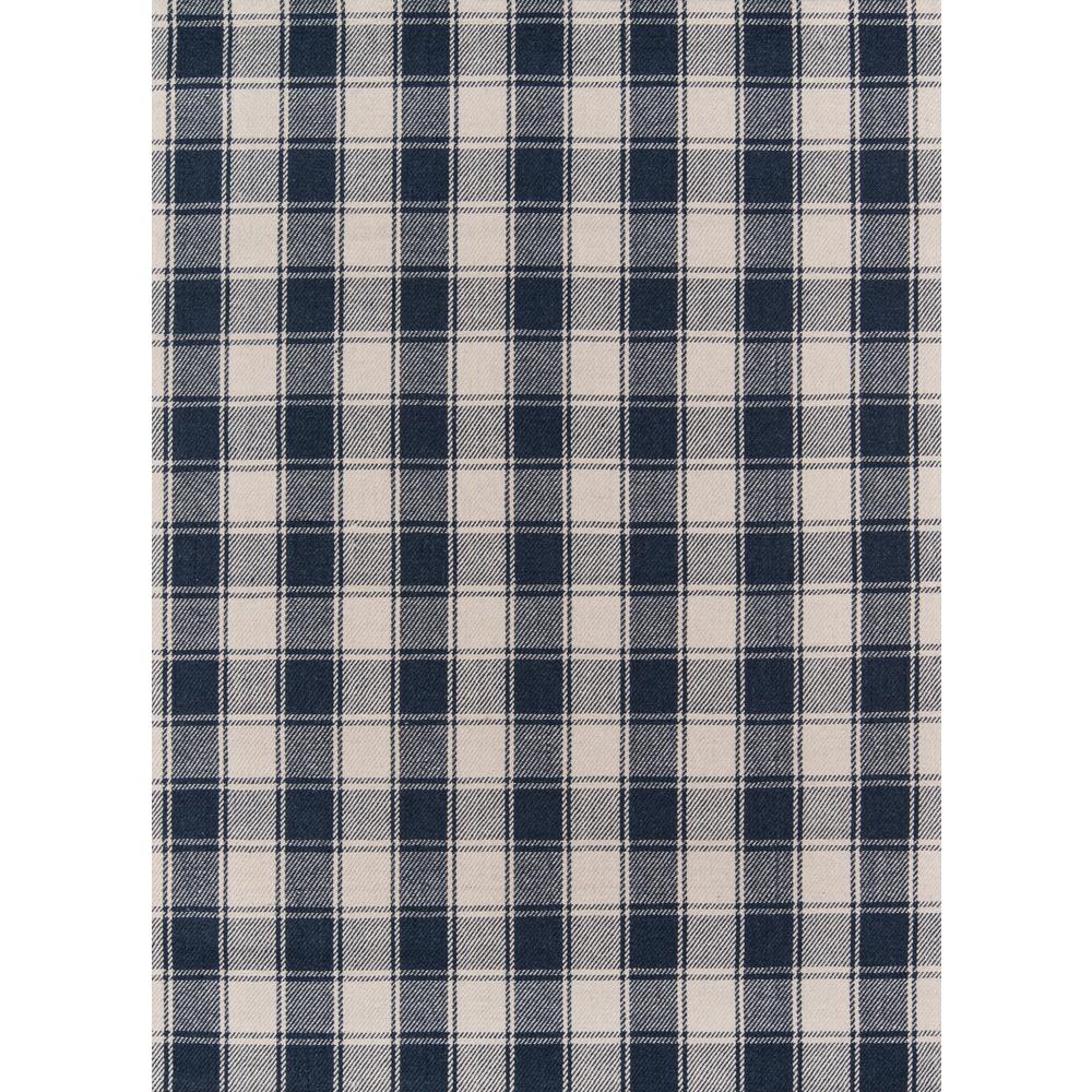 Modern Rectangle Area Rug, Navy, 3'6" X 5'6". Picture 1