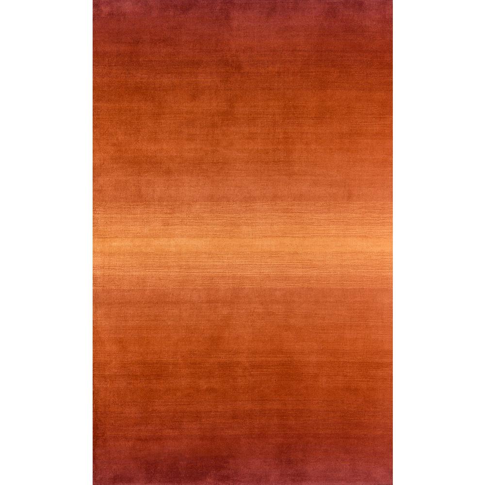 Contemporary Rectangle Area Rug, Paprika, 3'3" X 5'3". Picture 1